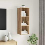 vidaXL TV-skåp artisan ek 37 x 37 x 107 cm Konstruerat trä