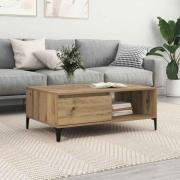 vidaXL Kaffeebord artisan ek 90 x 60 x 35 cm Konstruerat trä