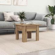 vidaXL Kaffeebord Artisan Ek 55 x 55 x 42 cm Konstruerat trä