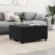 vidaXL Kaffeebord Svart ek 75 x 75 x 38 cm Konstruerat trä
