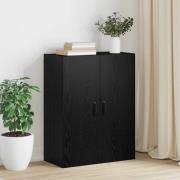 vidaXL Hängande skåp Svart ek 69.5 x 34 x 90 cm Konstruerat trä