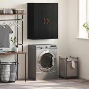 vidaXL Väggskåp Svart Ek 69,5 x 34 x 90 cm Konstruerat trä