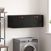 vidaXL Väggskåp Svart ek 100 x 36.5 x 35 cm Konstruerat trä