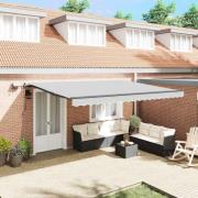 vidaXL Markis med Antracit 4 × 3 m Metall