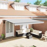 vidaXL Markis Antracit 4 × 3 m Metall