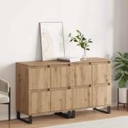 vidaXL Skåp 2 pcs artisan ek 120 x 35 x 70 cm Konstruerat trä