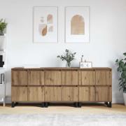 vidaXL Skåp 3 pcs artisan ek 180 x 35 x 70 cm Konstruerat trä