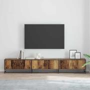 vidaXL TV-skåp Gammalt trä 240 x 35 x 41 cm Konstruerat trä