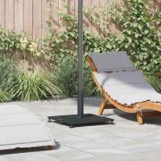 vidaXL Uteparaplyfot Justerbar Svart 45 x 45 x 31 cm Stål