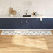 vidaXL Köksmatta Vit 300 x 60 cm Sammet