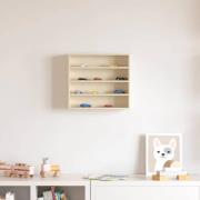 vidaXL Trähylla för samlarföremål Brun 40 x 8,5 x 37 cm Plywood