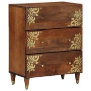 vidaXL Sideboard Brun 60 x 33.5 x 75 cm Massivt Mangoträ