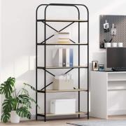 vidaXL Hyllsystem Sonoma ek 80 x 30 x 183 cm Konstruerat trä