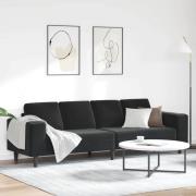 Soffset Svart Sammet