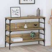 vidaXL Konsolbord artisan ek 100 x 32 x 75 cm Konstruerat trä