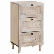 vidaXL Sideboard med låda Vit 33.5 x 40 x 75 cm
