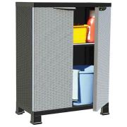 vidaXL Plastskåp 68x39x92 cm rottingutseende