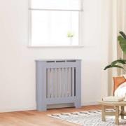 vidaXL Radiatorlock 2 pcs Grå 78x19x81.5cm Konstruerat trä