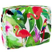 vidaXL Palldyna för ryggstöd Blommor Flerfärgsdesign 50 x 40 x 12 cm