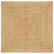 vidaXL Områdesmatta Beige 120 x 120 cm Jute