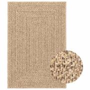vidaXL Matta ZIZUR beige 100x200 cm jutelook inomhus och utomhus