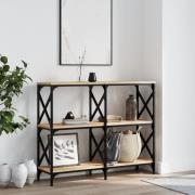 vidaXL Avlastningsbord sonoma ek 100x28x80,5 cm konstruerat trä
