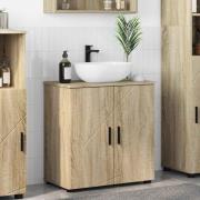 vidaXL Badrumsskåp med hylla Sonoma ek 61 x 35 x 64 cm Konstruerat trä