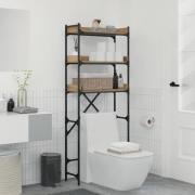 vidaXL Tvättmaskins hylla med hylla 67 x 25 x 163 cm Konstruerat trä