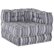vidaXL Modulär soffa Randig Grå 70 x 70 x 54 cm tyg