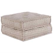 vidaXL Modulär soffa Geometriskt Ljusbrun 70 x 70 x 36 cm tyg