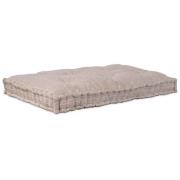 vidaXL Soffkudde Ljusbrun 120 x 80 x 12 cm tyg