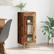 vidaXL Sideboard Gammalt trä 34 x 34,5 x 90 cm Konstruerat trä