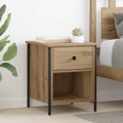 vidaXL Nattduksbord 2 pcs artisan ek 40 x 42 x 50 cm Konstruerat trä