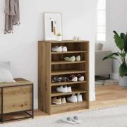 vidaXL Skoskåp artisan ek 60x35x92 cm konstruerat trä