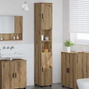 vidaXL Badrumshögt skåp artisan ek 30 x 35 x 192 cm Konstruerat trä
