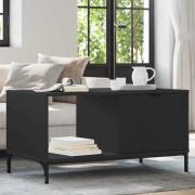 vidaXL Kaffeebord Svart 90 x 49 x 46 cm Konstruerat trä