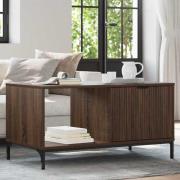 vidaXL Kaffeebord brun ek 90 x 49 x 46 cm Konstruerat trä