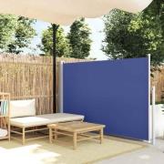 vidaXL Infällbar sidomarkis 140x500 cm blå