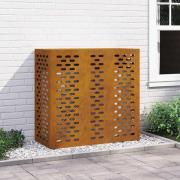 vidaXL Täckning för Luftkonditionering Rostig 110 x 50 x 105 cm