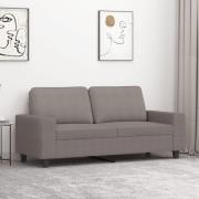 vidaXL 2-sitssoffa taupe 140 cm tyg
