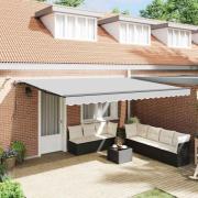 vidaXL Markis med Antracit 4,5 × 3 m Metall