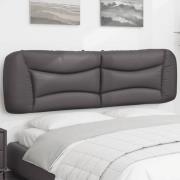 vidaXL Headboard Cushion "Hvar" Grey 180 cm Faux Leather