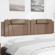 vidaXL Headboard Cushion "Viana" Cappuccino 200 cm Faux Leather
