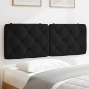 vidaXL Headboard Cushion Black 140 cm Velvet