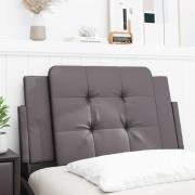 vidaXL Headboard Cushion "Zadar" Grey 80 cm Faux Leather