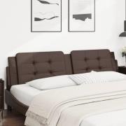 vidaXL Headboard Cushion "Zadar" Brown 200 cm Faux Leather
