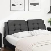vidaXL Headboard Cushion "Zadar" Black 160 cm Faux Leather