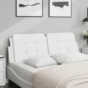 vidaXL Headboard Cushion "Zadar" White 120 cm Faux Leather