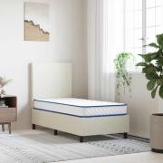 vidaXL Memoryskummadrass vit 80x160x17 cm mjuk