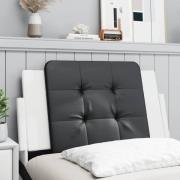 vidaXL Headboard Cushion "Zadar" Black and White 80 cm Faux Leather